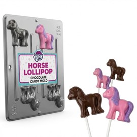 Horse Lollipop Chocolate Candy Mold Western My Little Pony 3307 4 Cavities
