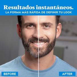 Just For Men Ritocco Instantaneo Del Grigio Barba E Sopracciglia Per Uomo, Colorazione Temporanea Per Un Look Più Folto E Ben Definito, Fino A 30 Applicazioni, Colore Marrone Medio