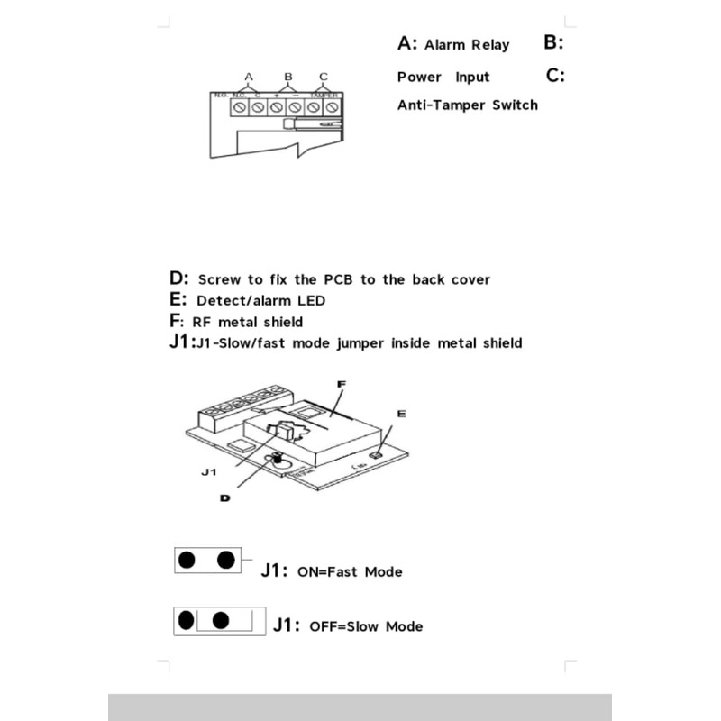 ZONADAH XL-476 Human Body Infrared Detection Switch Wired Network Anti