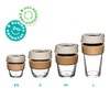 KeepCup Brew Cork, Reusable Glass Tumbler with Natural Cork, Grande