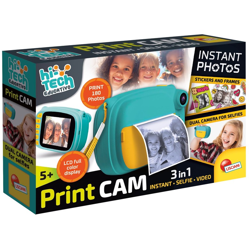 Lisciani Print CAM Instant Camera Hi-Tech Education 4 Inch Full