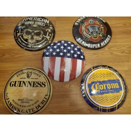 N/A New 16" Round Metal Dome Signs* YOUR CHOICE* Bar/ Man Cave /Game Room/Shed Decor