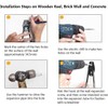 Shiwaki 2 pcs Garage Storage Utility Hooks Garage Tool Organizer