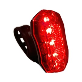 Awe® Rear SuperBright 5 x Red SMD LEDs Bike Light, Run Time Of 200 hrs+* Visibilty 1km+ Func: Strobe Chasing,Flashing,Constant: Inc: 2 x AAA Batts. Waterproof IPX4