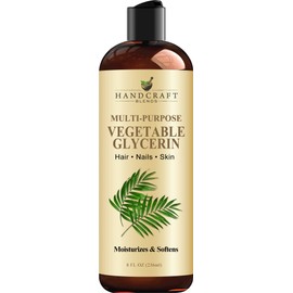 Handcraft Blends Vegetable Glycerin/Glycerine - for DIY Blends 8 Fl Oz - 100% Pure and Natural - Premium Grade Oil for Skin and Hair - Hair and Body - Massage