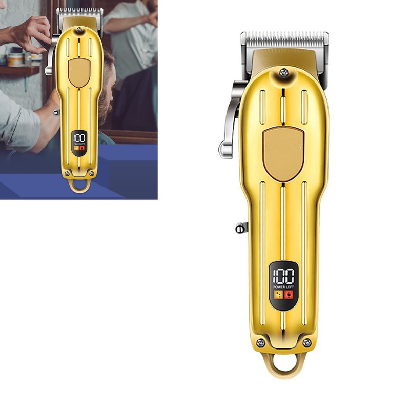 Electric Hair Clipper Rechargeable Stainless Steel Reciprocating Hair Cutting Trimmer