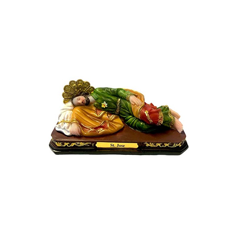 5" Inch Saint Joseph Sleeping Statue w Base Estatua de