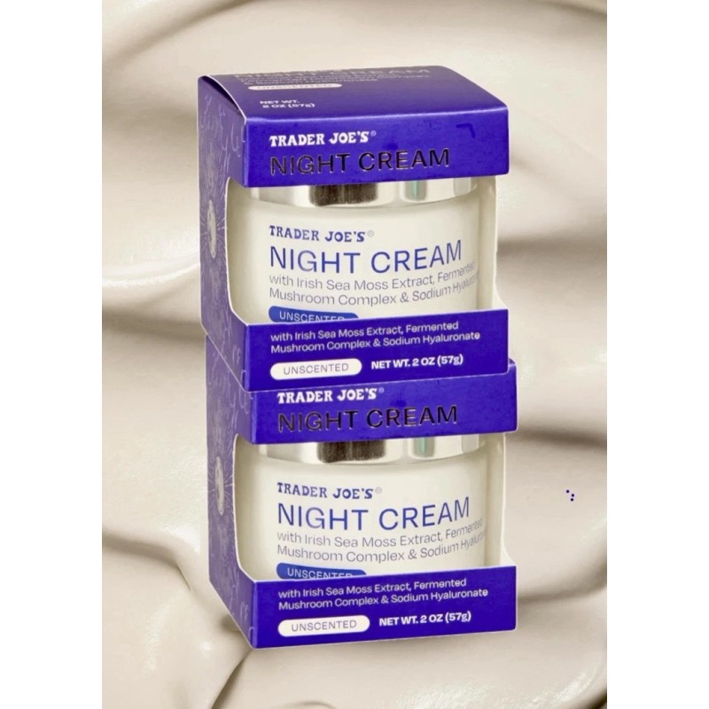 Trader Joe's 2XTrader Joe's Luxury Moisturizing Night Cream-Sea Moss Extract