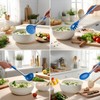 Silicone Kitchen Utensils Set - Culinary Couture 6-Pieces Blue Silicone