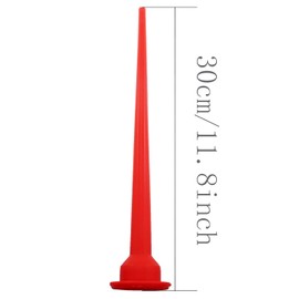 MDXing 2PCS 30cm Reusable Red Plastic Caulking Extension Nozzle Applicator for Kitchen Bathroom Water Tank Door Windows Joint Filler Finishing