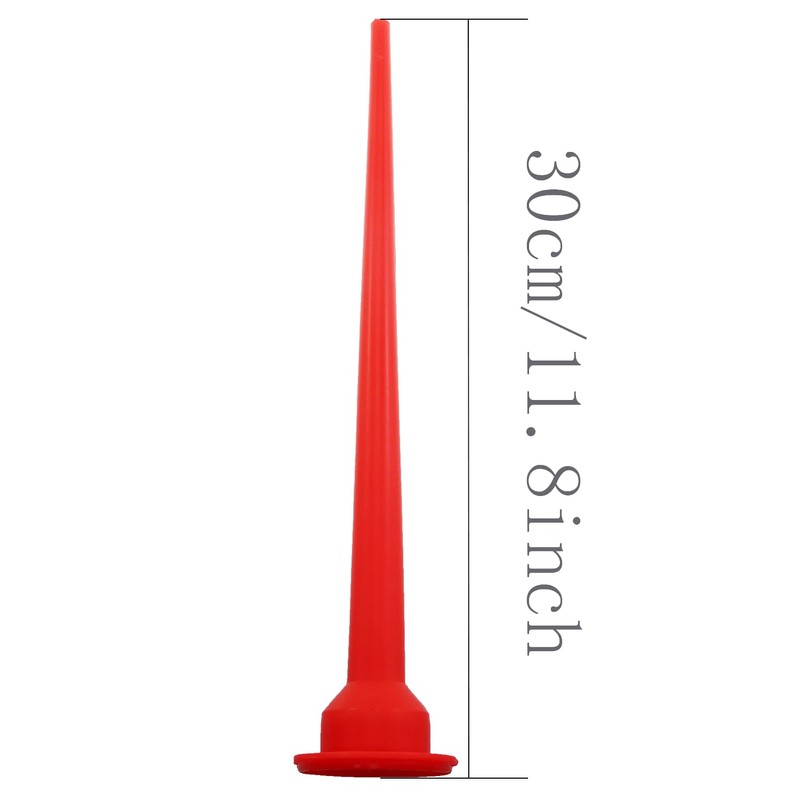 MDXing 2PCS 30cm Reusable Red Plastic Caulking Extension Nozzle Applicator
