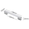 TOP-VIGOR Kitchen Cabinet Door Handle Polished Drawer Pull Handle T