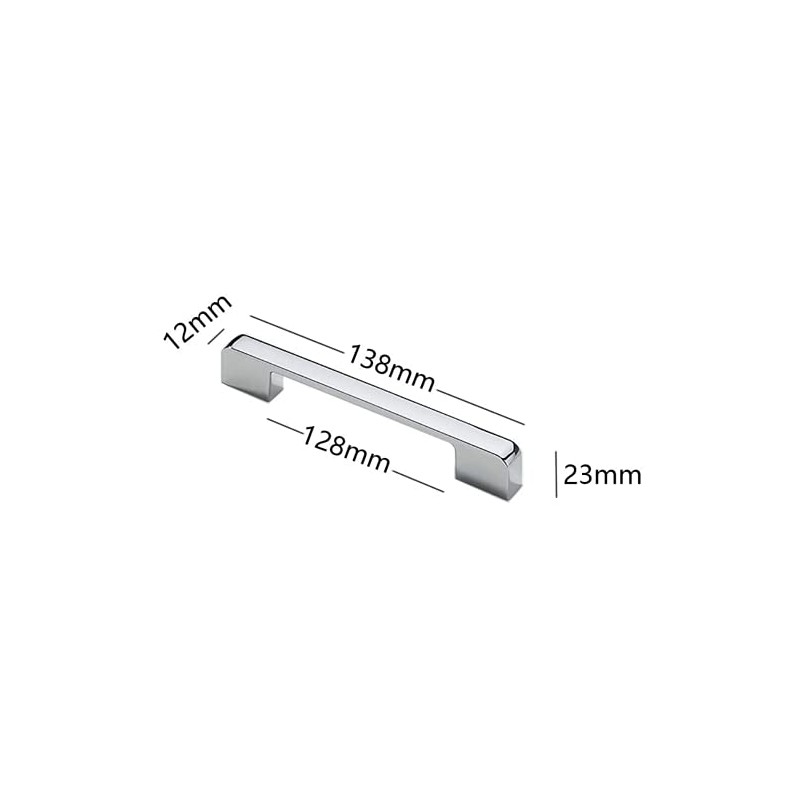 TOP-VIGOR Kitchen Cabinet Door Handle Polished Drawer Pull Handle T