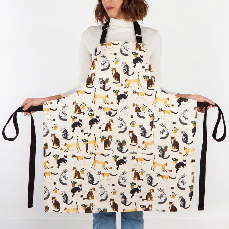 Now Designs Cat Collective Chef's Kitchen Apron, 28 x 32