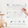 Tranrantic Weekly Planner Wipe Clean Acrylic Reusable Transparent Household Plan