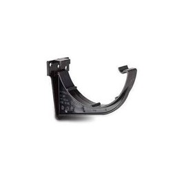 POLYPIPE RR109 BLACK Fascia Brackets 112mm half round guttering system (Pack of 3)