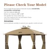 SCOCANOPY Beige Gazebo Replacement Cover Fit for 10X12 Eagle Brooke