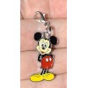 Silver Bashful Mickey Mouse Charm Zipper Pull & Keychain Add