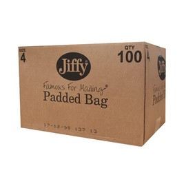 100X Jiffy Green Padded Bags Size 4 - 225 x 343 mm (8.75 x 13.5in Inches) - Greener Route Eco-Friendly Packaging and Packing - Plastic Free, Recyclable, Biodegradable, compostable (100)