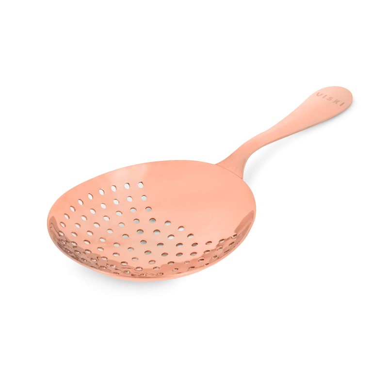 Viski Julep Stainless Steel Cocktail Strainer, Bar Tools, Drinks Spoon