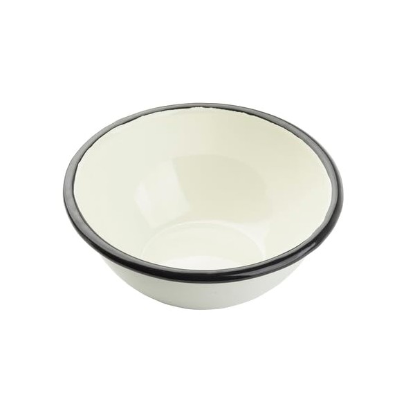 TableCraft 11152 Enamelware Collection Bowl, 24 oz, 6-1/4"L x 6-1/4"W