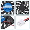 Alinan 4pcs 8010 5V Fan 80x80x10mm 2-pin Sleeve Bearing Brushless