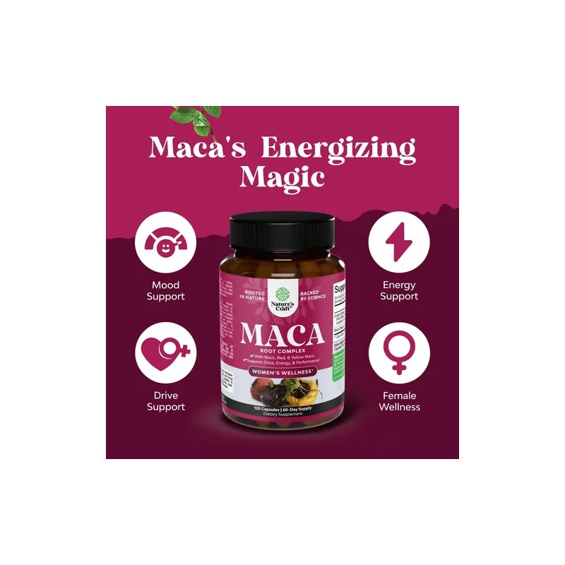 Raíz De Maca Orgánica Para Mujeres - Natures Craft