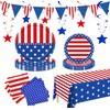 4th of July Party Supplies Set, Patriotic Party Decorations Sets,American