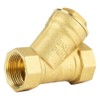 Brass Strainer, 3/4" FPT Forged Brass Y-Strainer, Water Oil Gas