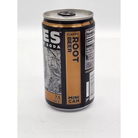 Jones Soda Company 2024 Jones Cane Sugar Soda Can Root Beer 7.5oz Mini Can Squirrel Jones Soda Co.