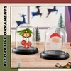 Beeveer 2 Pcs Pocket Watch Glass Display with Hooks Dome