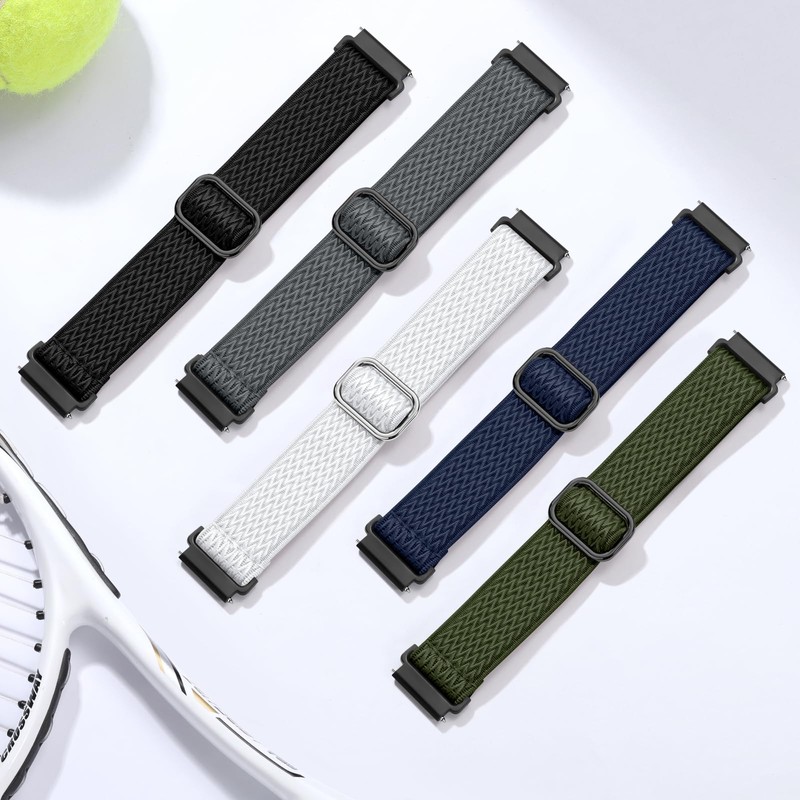 GEAK Stretchy Nylon Watch Bands Compatible with Garmin Venu Sq/Venu