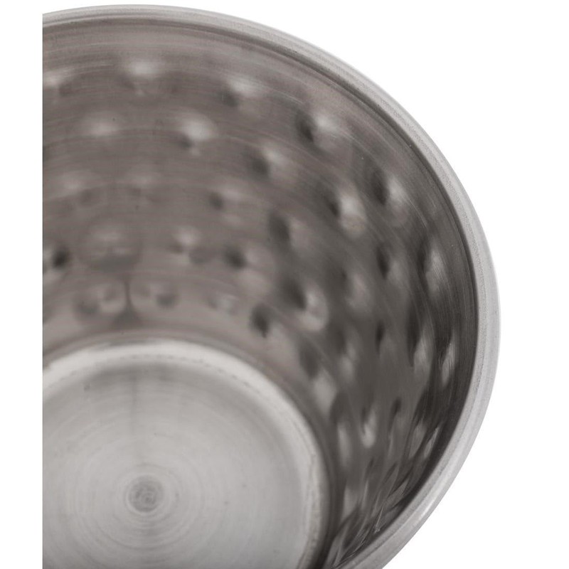 Olympia Olympia Sauce Cup Hammered St/St - 115ml 4oz (Box