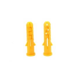 Xiayztan 200 Pcs PP Drywall Anchors Plastic Expansion Bolt Tube for Wall Installation Projects M6x30mm Anchor for M3.5-M4 Screw