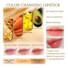 Lápiz Labial Que Cambia De Color, Lámina Dorada, Nutritivo Y