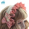 morytrade Headband Headdress Ruffle Maid Cosplay (Pink)