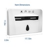 Toilet Seat Cover Dispenser (2-Pcs) Wall Mounted Compatible with Half-fold