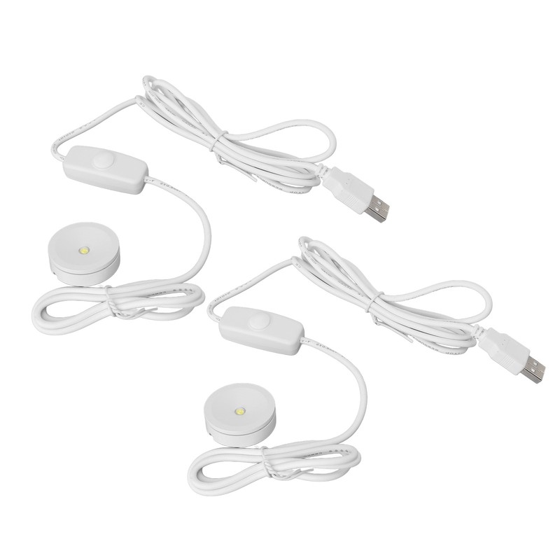 2PCS LED Spot Lights Professional 5V USB Dimmable Round Small