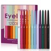 MAEPEOR 12PCS Eyeliner Pencil Set Smooth Natural Matte Gel Eye