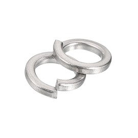 QUARKZMAN Pack of 300 Spring Washers M4 Split Locking Ring Assortment 316 Stainless Steel Circlips for Screws Bolts Nuts, Silver