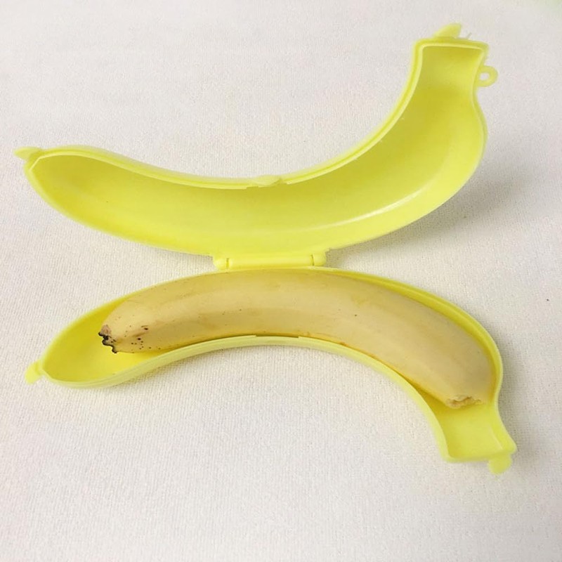 Banana Case Holder,2 Pcs Reusable Banana Storage Box with Vent