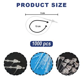 Bangbobi 1000 Clear Safety Threads for Labels and Price Tags - No Label Gun for Clothing and Flea Markets