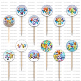 Word Party Cupcake Toppers Party Supplies