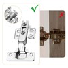 ANBOO Pack of 8 Cupboard Hinges with Soft Close, Hydraulic