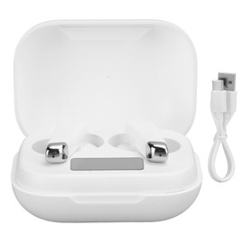 BTJ70 TWS Bluetooth 5.0 Headset Dual Ears Noise Reduction Earbuds Touch Control Earphone(White )