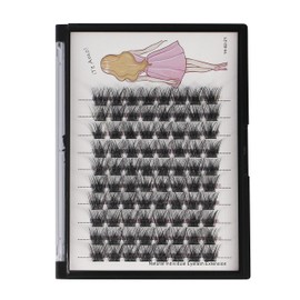 Bodermincer 8-10-12-14-16mm MIX/10-12-14-16mm MIX D Curl Lash Clusters Individual Lashes Mink Cluster Eyelash Extension Natural 3D Russian Volume Faux Eyelashes Individual Lashes Makeup (10MM)