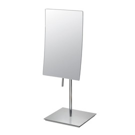 Mirror Image 82243 Minimalist Rectangular Vanity Mirror, 3X Magnification, Chrome