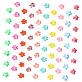 Ipetboom 100pcs Girls Hair Claw Clips Floral Design Fashionable Hair Accessories for Women Random
