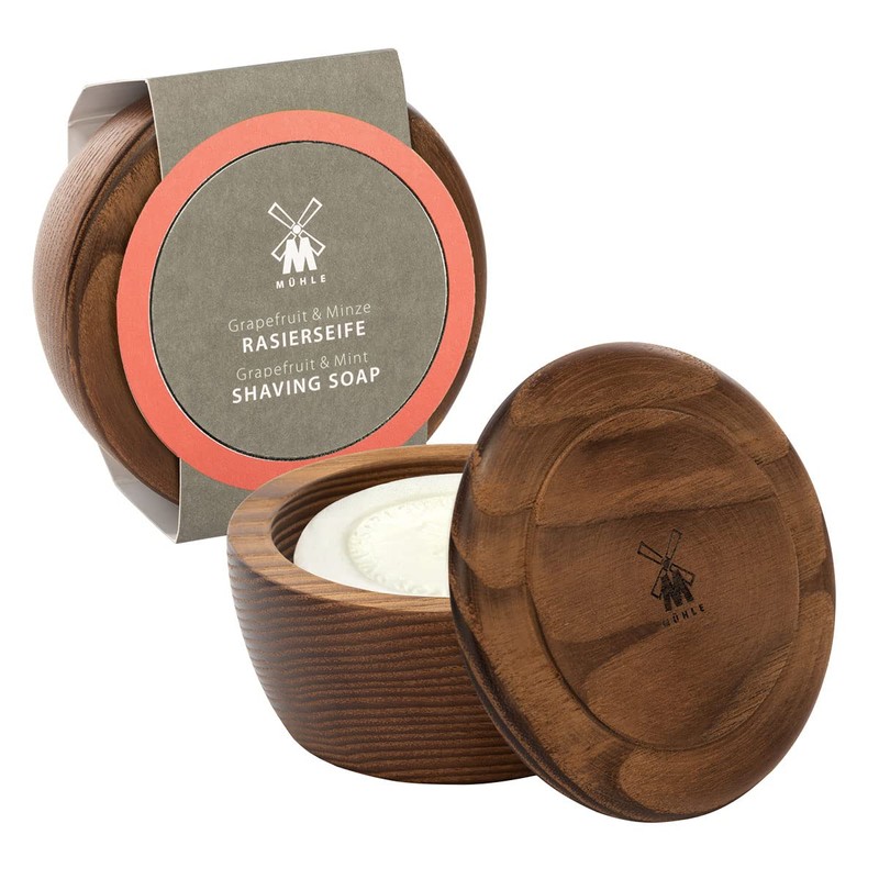 MÜHLE Shaving Soap Set - Wooden Bowl with Shaving Soap
