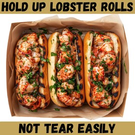 Andrews Kitchen Deli Paper Sheets 12IN X 12IN Grease Resistance Sandwich Wrap Paper Sheets (Brown, 100)